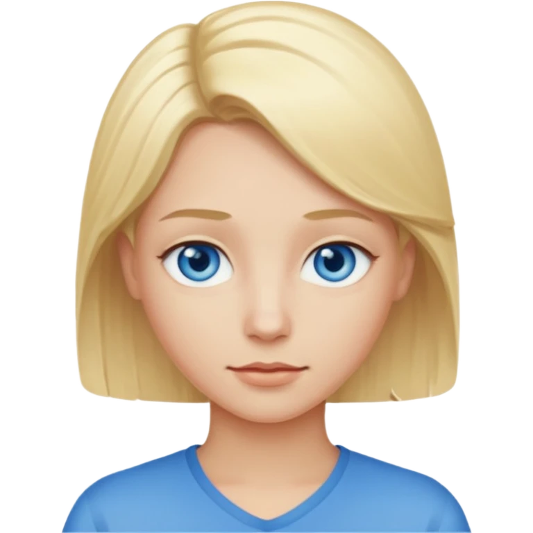 Blonde hair blue eyes emoji  emoji