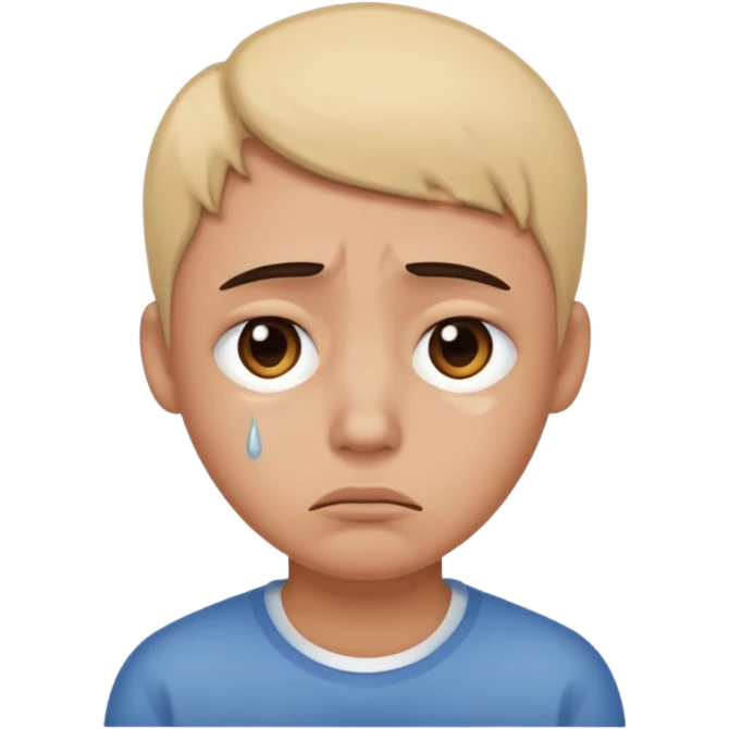 Sad face with a tear  emoji