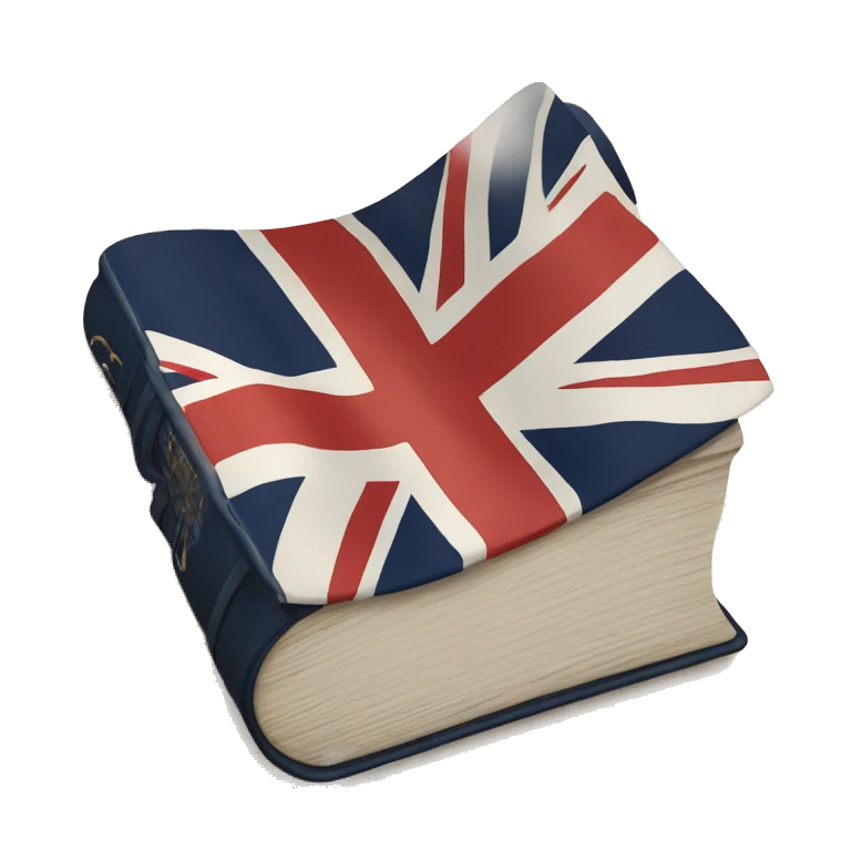 Bible on British flag  emoji
