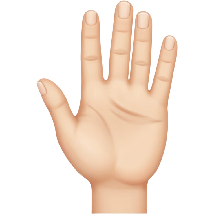 Hand with no thumb  emoji
