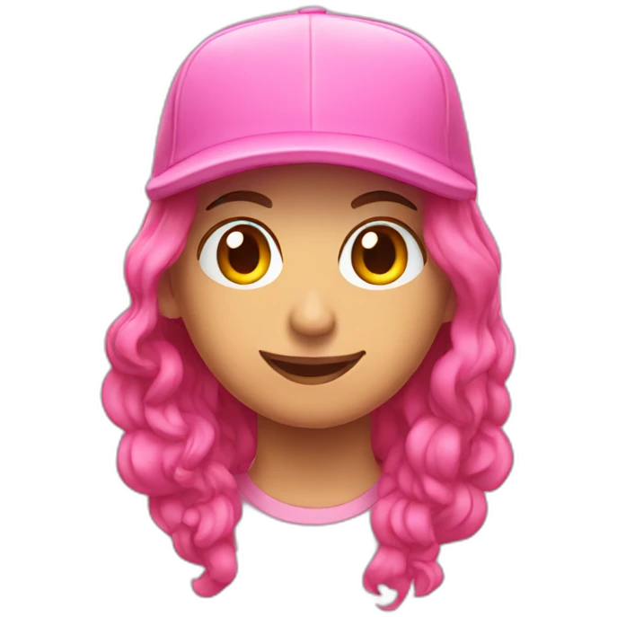 gorra rosa emoji