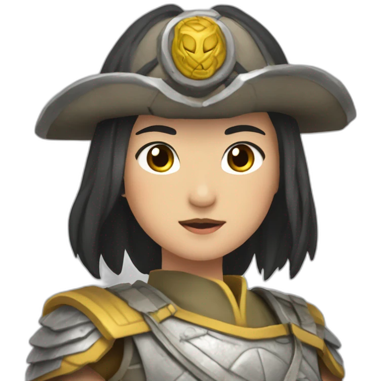 guerreros del caos, coreana, guerrera emoji
