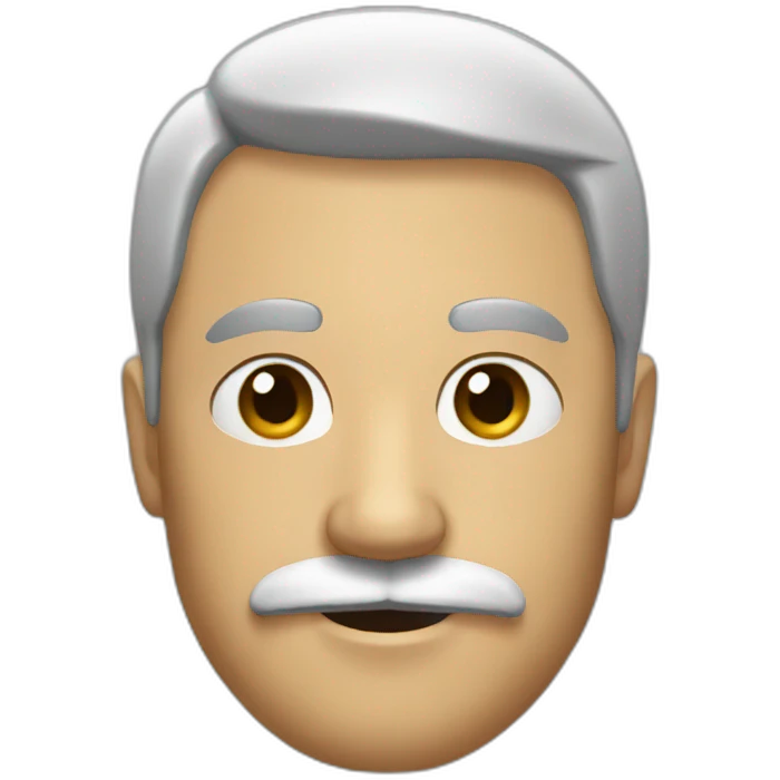 Man with a black mustache emoji