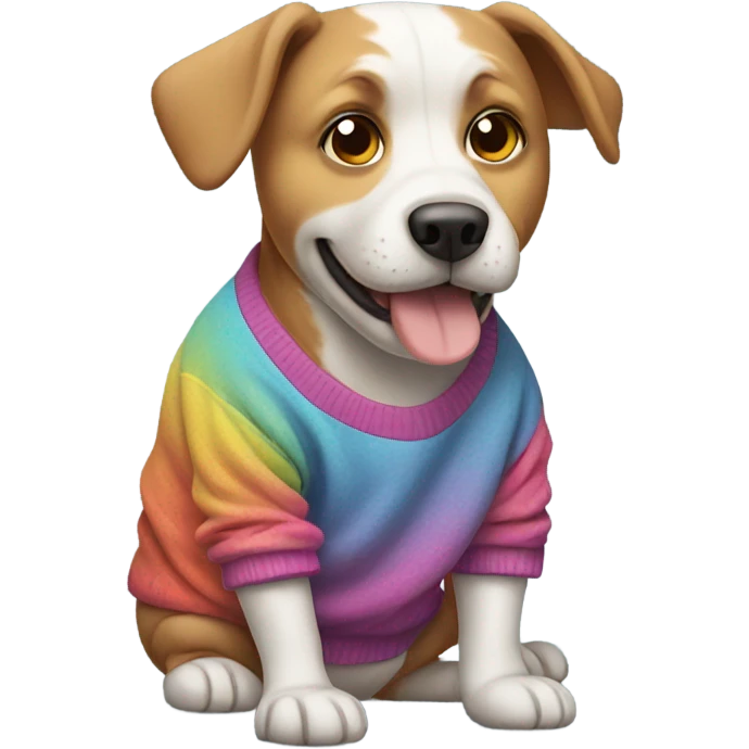 dog in sweatshirt  emoji