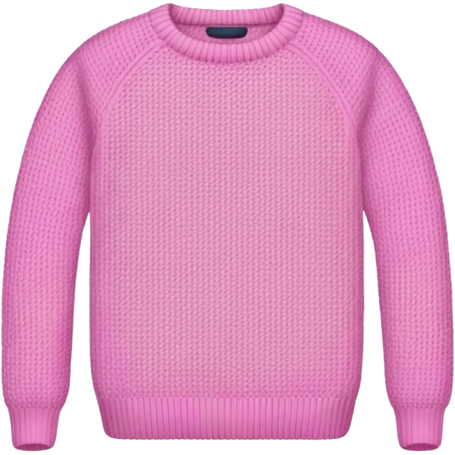 pink sweater emoji