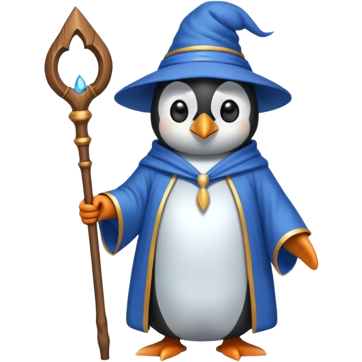 Penguin Wizard emoji