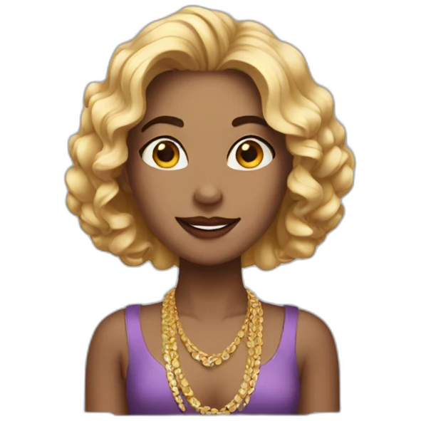 Rich girk emoji