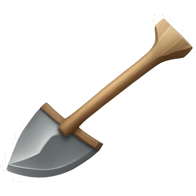 white mining pickaxe emoji