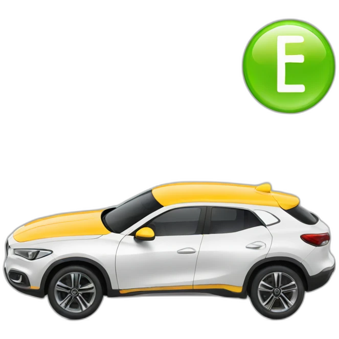 Car with energy label emoji