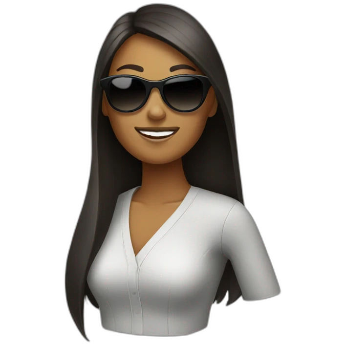 woman with sunglasses emoji