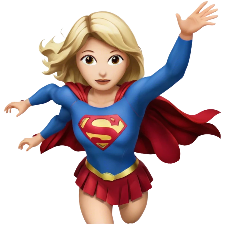 Supergirl fly  emoji