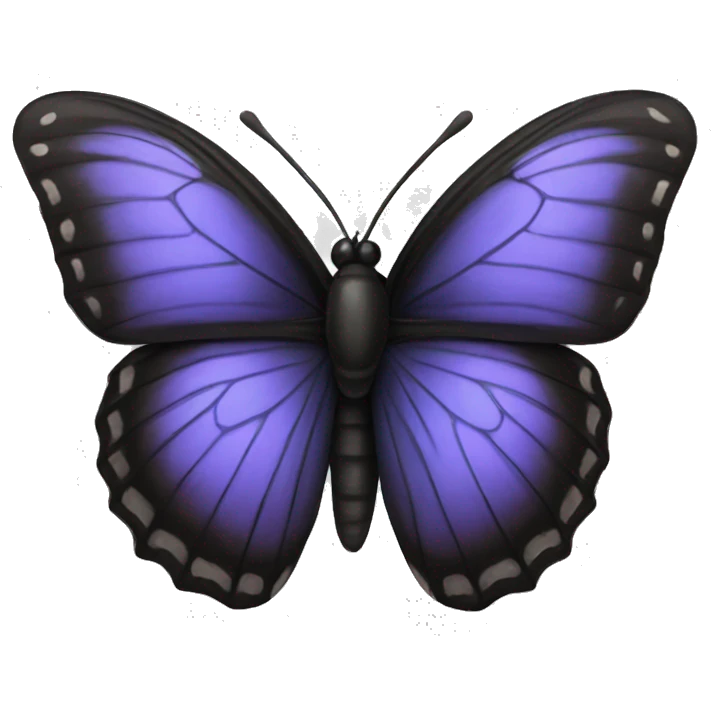 Black butterfly emoji