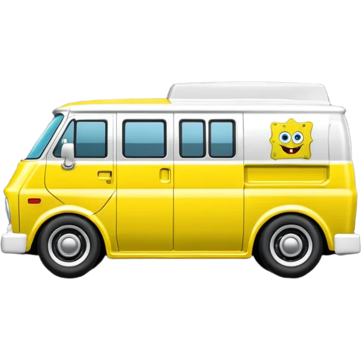 Hot wheels Premium SpongeBob 1985 Chevy Astro van  emoji