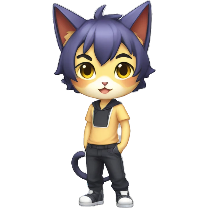 Catboy-Chibi-Sona-Shiny-Fakémon full body emoji