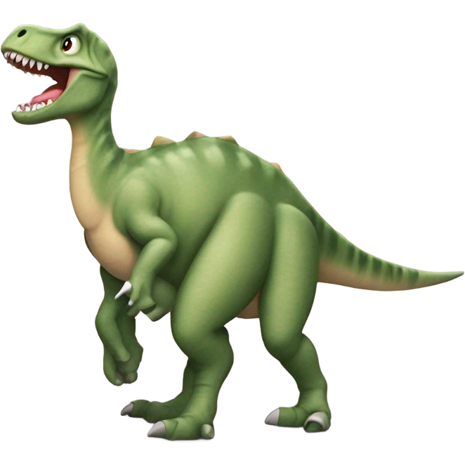 A dinosaur with underwear on ￼ emoji