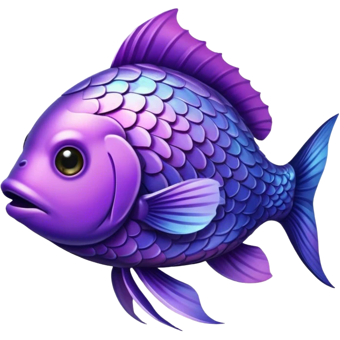 Purple fish emoji