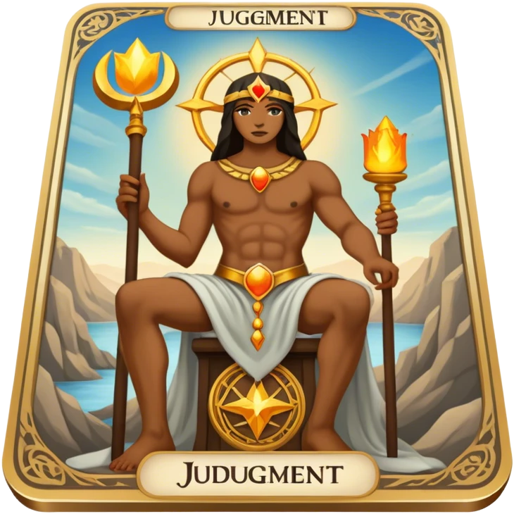 The judgment Tarot Card emoji