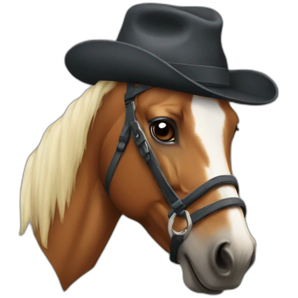 horse with a hat emoji