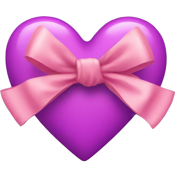 A heart with a bow on it emoji