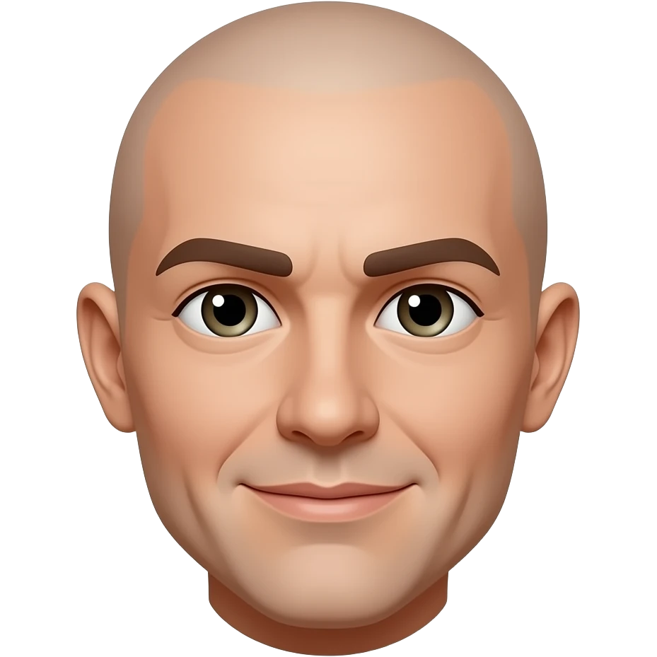 Bald I give up with beard emoji