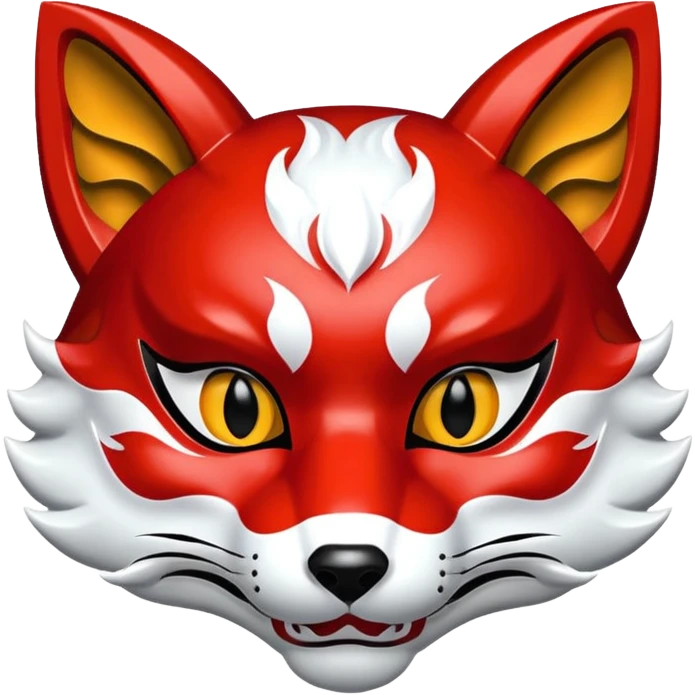Japanese mask, Kitsune emoji