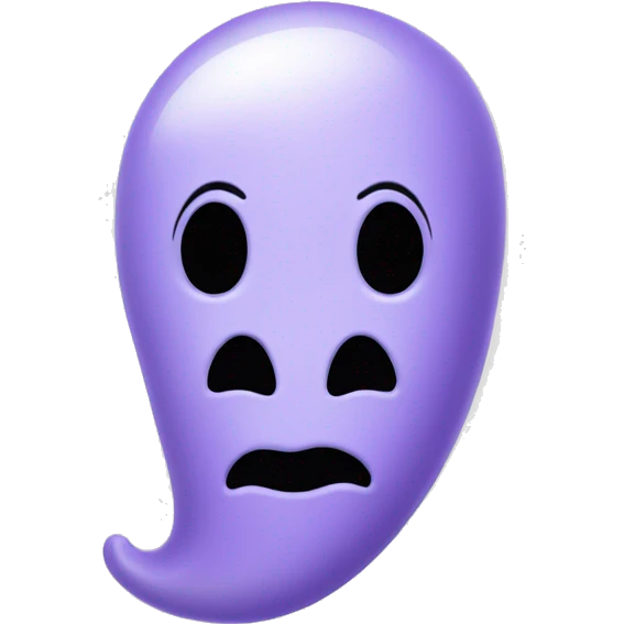 Lavender ghost face  emoji