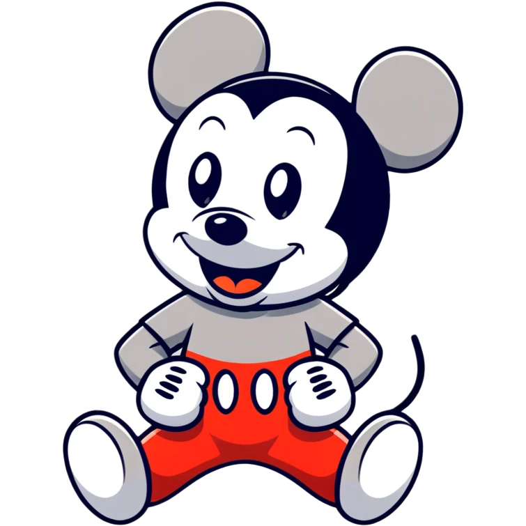 Mickey Mouse with the Empire State Building emoji