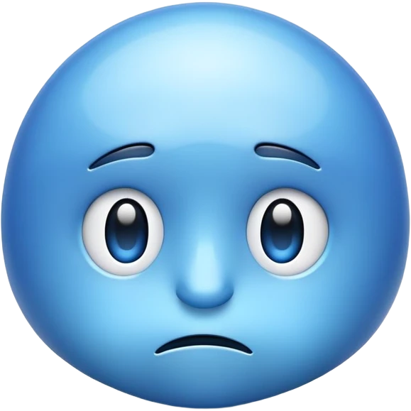 blue sad emoji  emoji