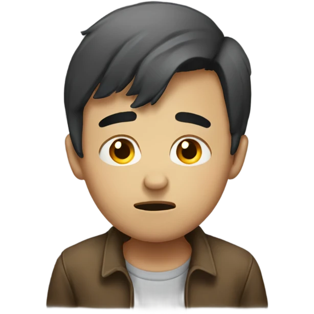Really sad boy emoji