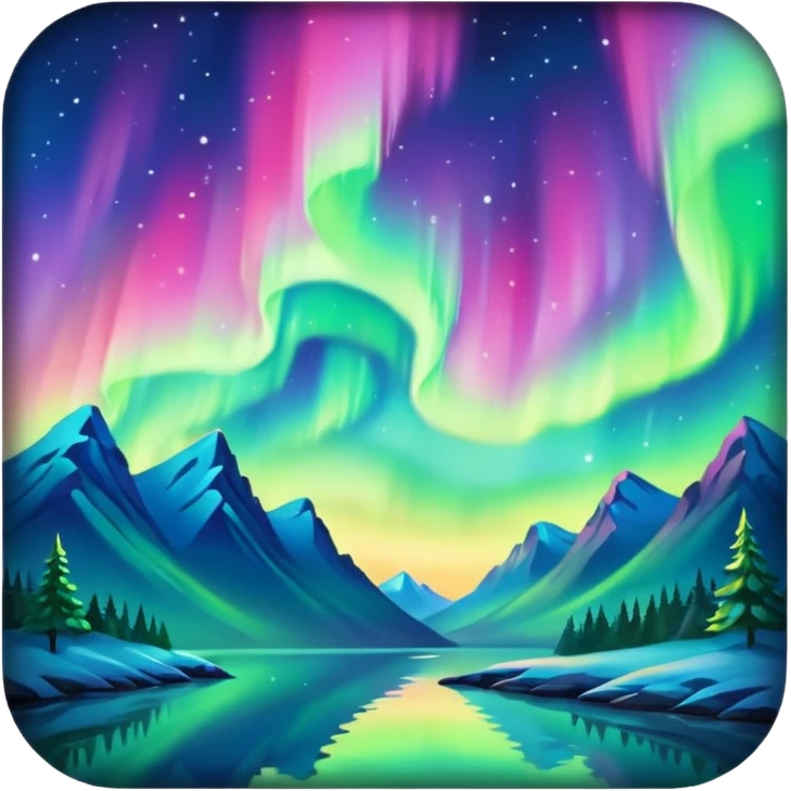 only northern light emoji