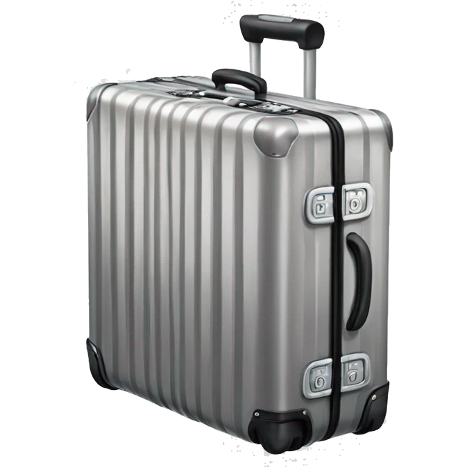 Metal Rimowa suitcase emoji