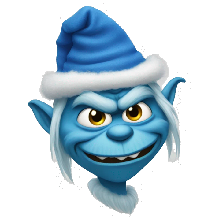 blue grinch emoji