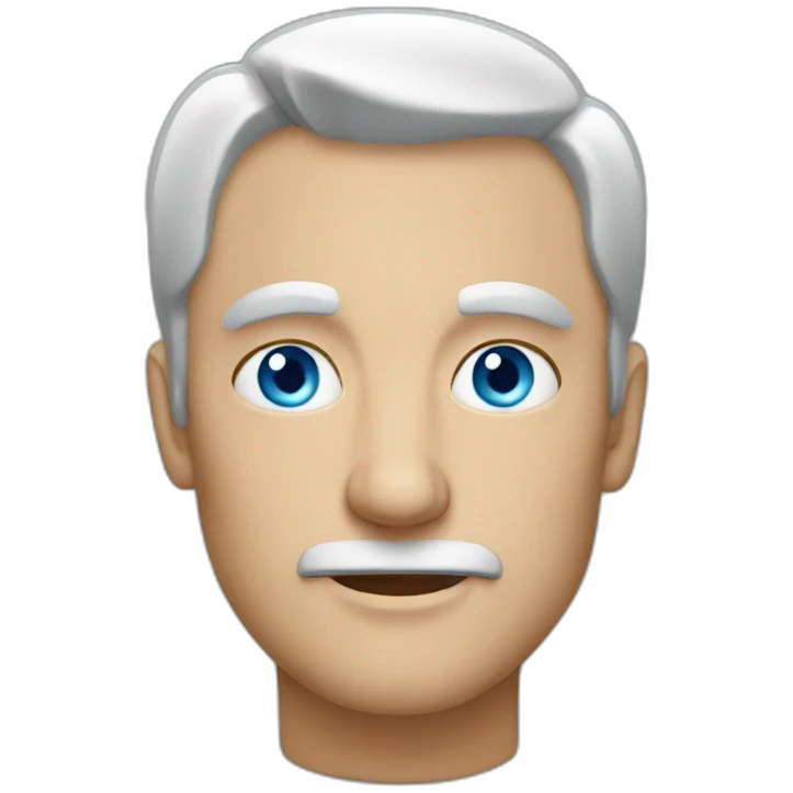 man with blue eyes middle age emoji