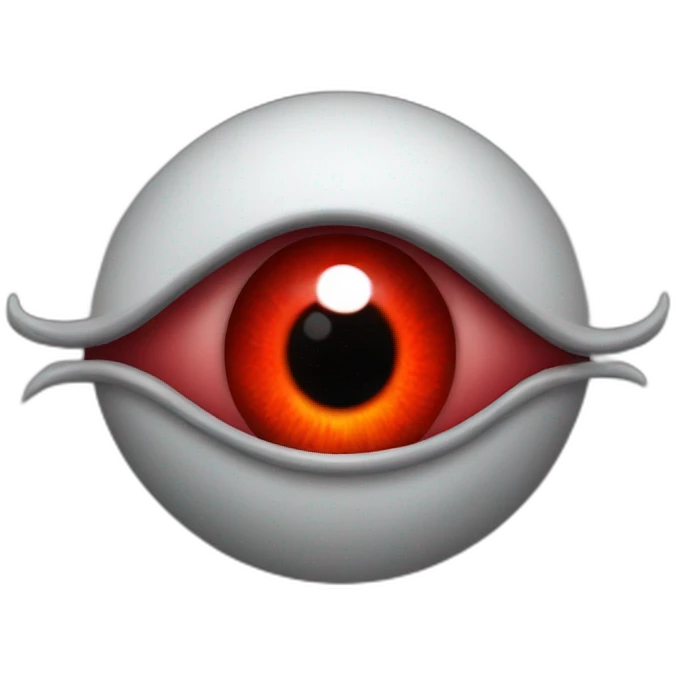 Devil eye Red demon emoji