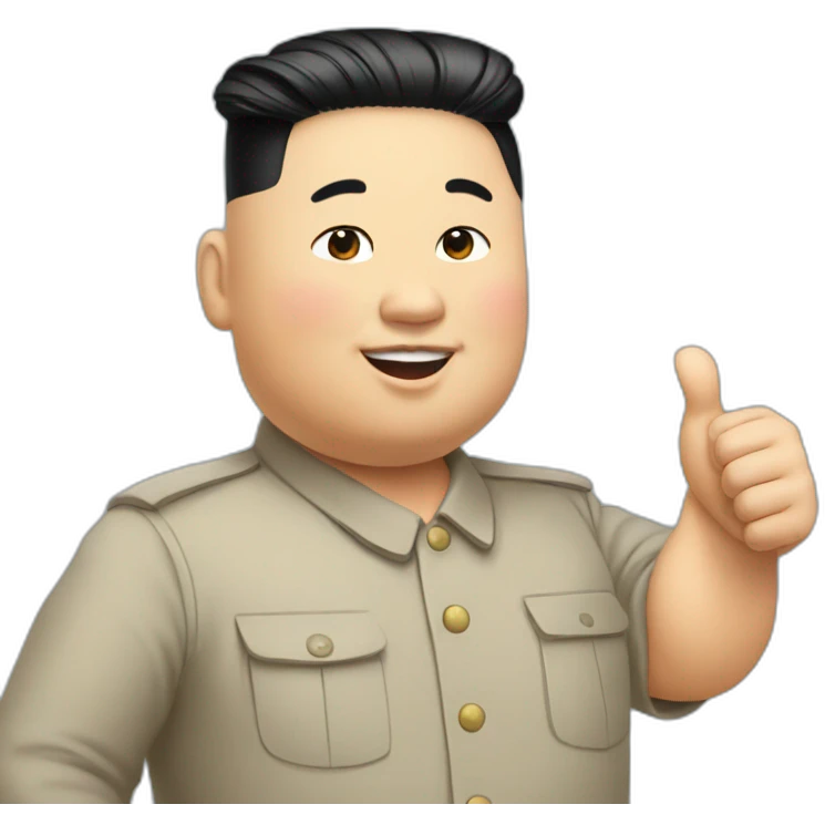 pregnant Kim jong un giving you a thumbs up emoji