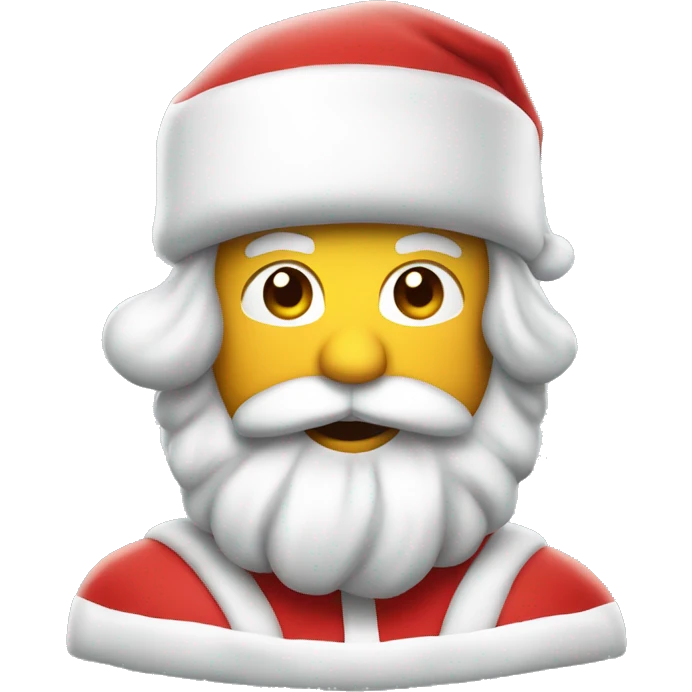 Santa in blowup suit emoji