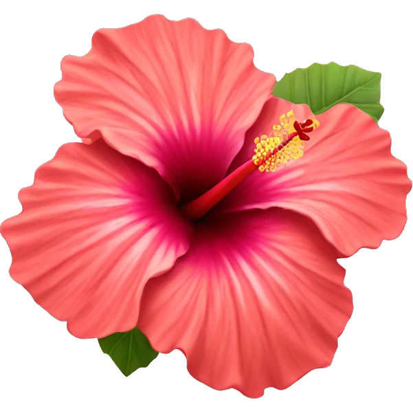 Hibiscus flower emoji