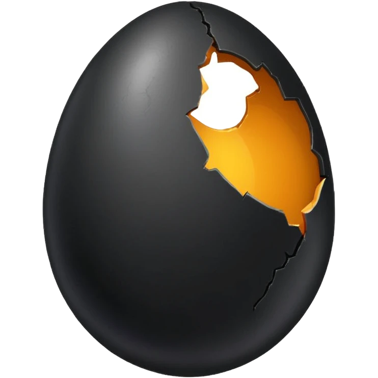black egg cracked  emoji