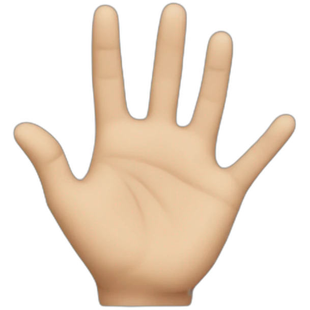 a hand indicating something small emoji