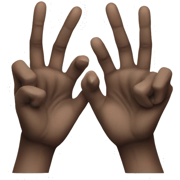evil hands emoji