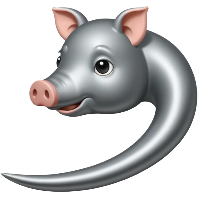 
pig's iron tail emoji