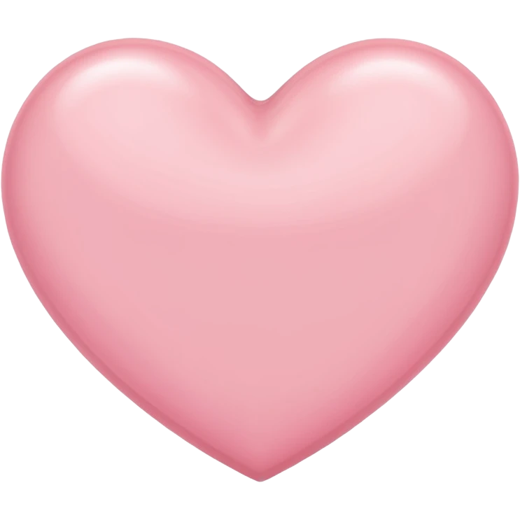 Light pink heart emoji