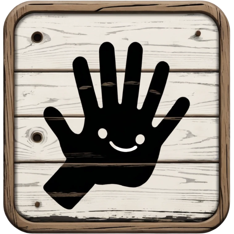 do not touch sign emoji