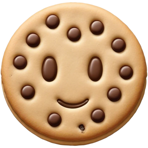 Shadow milk cookie emoji