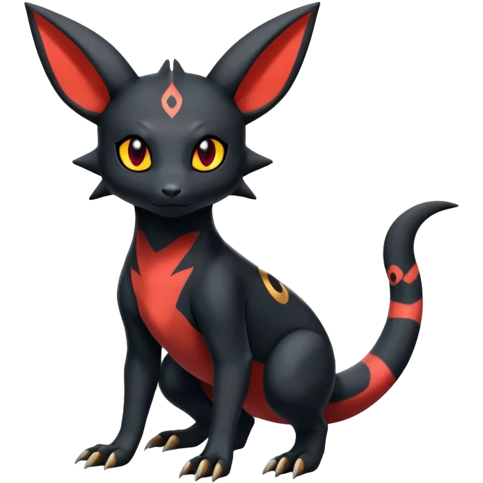 Salandit-Umbreon-Litten-Hybrid (Full body) emoji