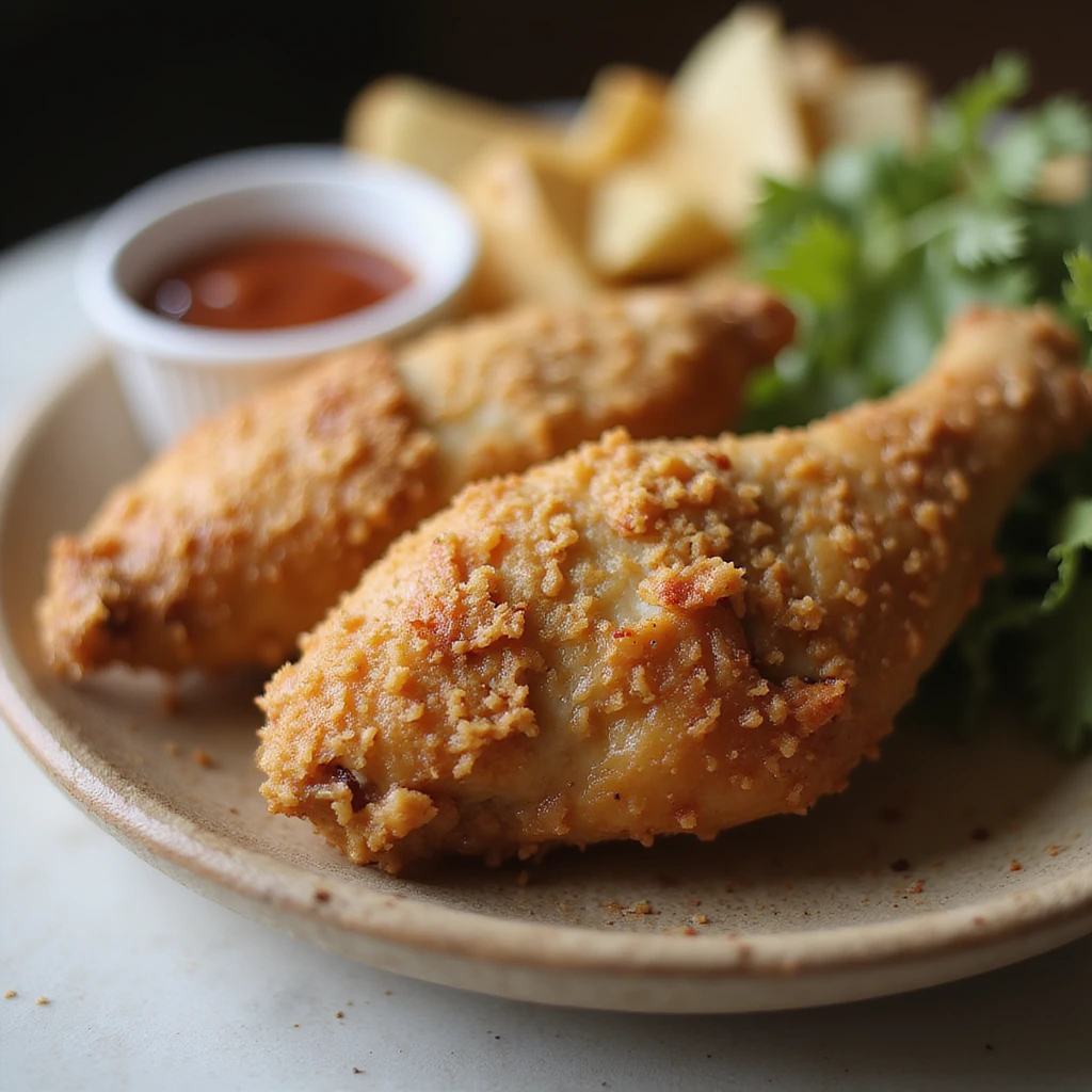 a chicken tender, realistic style emoji