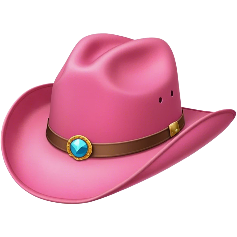Pink cowboy hat emoji