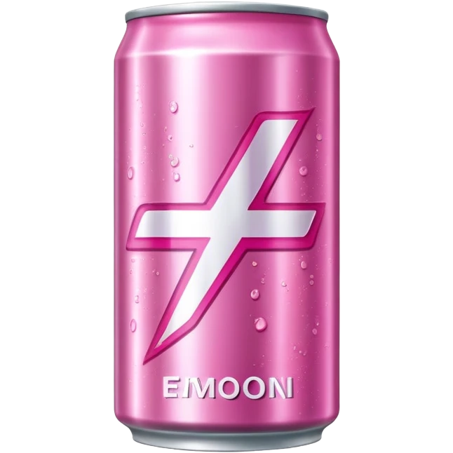 Pink energy drink emoji
