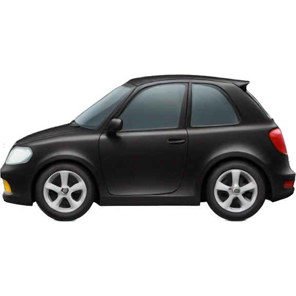 bunny driving a black car  emoji