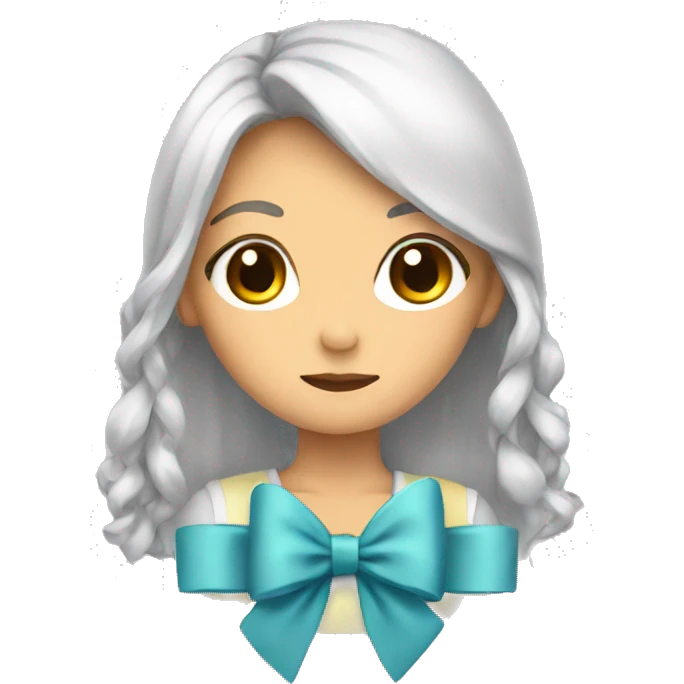 bow on girl emoji